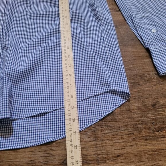 Men's Tommy Hilfiger Regular Fit Stretch Shirt Wrinkle Free Size Large 34 35 - Picture 3 of 9